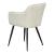 Set 2 scaune dining tapițate Birmingham bej cu cotiere