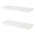 Set 2 rafturi de perete Stranda, albe, 60x20 cm, pentru living
