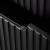 Dulap baie dublu suspendat Skelbolu 160 cm negru cu stejar