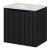 Dulap baie suspendat cu lavoar ceramic Skelbolu 60 cm, negru