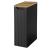 Dulap baie suspendat Skelbolu 20x60x40 cm, negru cu stejar