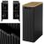 Dulap baie suspendat Skelbolu 20x60x40 cm, negru cu stejar