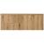 Dulap dublu pentru lavoar Skelbolu 160x40 cm, stejar, suspendat