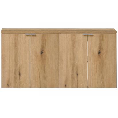Dulap baie suspendat dublu Skelbolu 120 cm, finisaj stejar