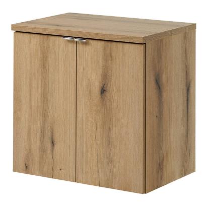 Dulap baie suspendat Skelbolu 60 cm, aspect stejar, 2 usi