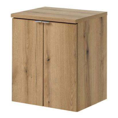 Dulap baie suspendat Skelbolu 50 cm, aspect stejar, 2 uși