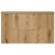 Dulap baie suspendat Skelbolu 100 cm cu blat, aspect stejar