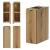 Dulap baie suspendat Skelbolu 100 cm cu blat, aspect stejar