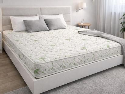 Saltea cu arcuri Somnia Aloe Vera 180x200, inaltime 20 cm, ortopedica, husa matlasata, doua fete, duritate medie Relax KipRoom
