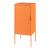 Nachtschrank Hausjärvi 82x35x35 cm Stahl Orange [en.casa]