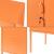 Nachtschrank Hausjärvi 82x35x35 cm Stahl Orange [en.casa]