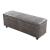 Banchetă tapițată cu spațiu de depozitare Bukit, gri, 118x37x43 cm