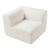 Sofa-Modul Hurvas Eckelement Bouclé Cremeweiß [en.casa]