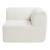 Sofa-Modul Hurvas Eckelement Bouclé Cremeweiß [en.casa]