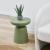 Masă laterală Posio verde 44x40 cm, design modern pentru interior și exterior