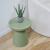 Masă laterală Posio verde 44x40 cm, design modern pentru interior și exterior