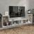 Set mobilier modular TV pentru living Hustersurd, 2 piese, alb