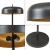 Lampadar Barton din metal negru, 159 cm, design modern [lux.pro]