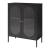 Sideboard Karlskrona 102x80x40 cm Schwarz, matt [en.casa]
