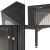 Sideboard Karlskrona 102x80x40 cm Schwarz, matt [en.casa]