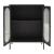 Sideboard Karlskrona 102x80x40 cm Schwarz, matt [en.casa]