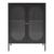 Sideboard Karlskrona 102x80x40 cm Schwarz, matt [en.casa]