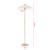 Lampadar Appledore din metal, auriu/alb, 147 cm, [lux.pro]