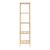 Raft baie din bambus Lierne cu 5 polite, natur, 140x33x34 cm