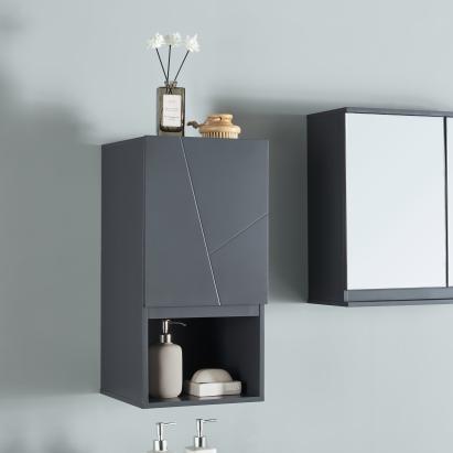 Dulap suspendat pentru baie Overath gri 30x30x60 cm [en.casa]