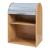 Rollladenschrank Kavlinge 80x60x40 cm Bambus/Grau [en.casa]