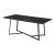 Couchtisch Riskiften 120x60x48 cm Marmoroptik, schwarz [en.casa]
