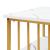 Couchtisch Raukurg 120x60x44 cm Marmoroptik, weiß/Goldfarben [en.casa]