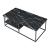 Couchtisch Raukurg 120x60x44 cm Marmoroptik, schwarz [en.casa]