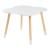 Set masă și 2 scaune pentru copii, alb, model nor, din MDF și lemn