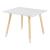 Set masă și 2 scaune pentru copii Hovle, design nori, alb