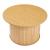 Masuta de cafea rotunda Ledepid din bambus, natur, 48x80 cm