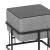 Set 2 taburete stivuibile cu funcție de măsuță, gri deschis