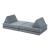 Spielsofa Norhulta 5-tlg. 150x66x46 cm Cord Grau [en.casa]