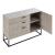 Comodă sideboard Lavangen 100x75x35 cm, aspect beton deschis
