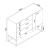 Comodă sideboard Lavangen 100x75x35 cm, gri deschis, 3 sertare