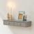 Wandregal Geeste 60x15x10 cm mit 2 Schubladen Hellgrau [en.casa]