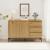 Sideboard Kistiandi 77x120x40 cm Eicheoptik, dunkel [en.casa]