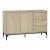 Sideboard Kistiandi 77x120x40 cm Eicheoptik, hell [en.casa]