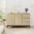 Sideboard Kistiandi 77x120x40 cm Eicheoptik, hell [en.casa]