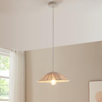 Hängeleuchte Bridge Weiß/Beige [lux.pro]