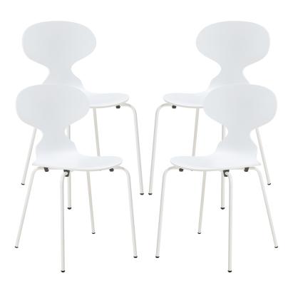 Esszimmerstuhl Kil 4er Set Weiß [en.casa]