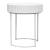 Masă laterală Rill albă, 46 x 40 cm, design modern pentru living