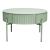 Masă de cafea Rill cu sertar, rotundă, 60 cm, verde mentă