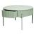 Masă de cafea Rill cu sertar, rotundă, 60 cm, verde mentă