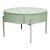 Masă de cafea Rill cu sertar, rotundă, 60 cm, verde mentă